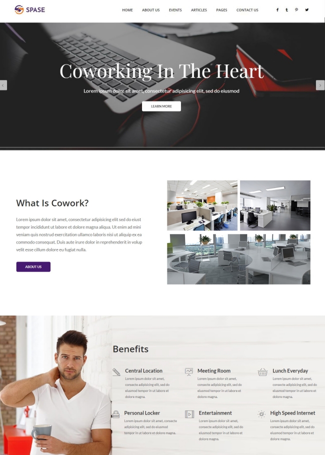 企业办公商务服务通用html5模板