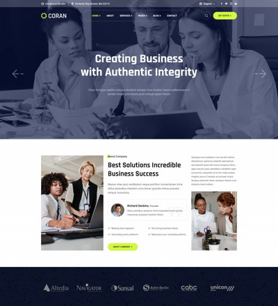 多风格创意商务咨询服务公司html模板