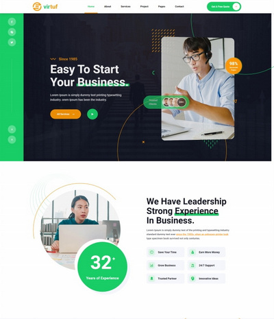 企业通用服务公司html5网站模板