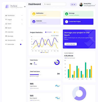 项目管理通用后台管理html5模板