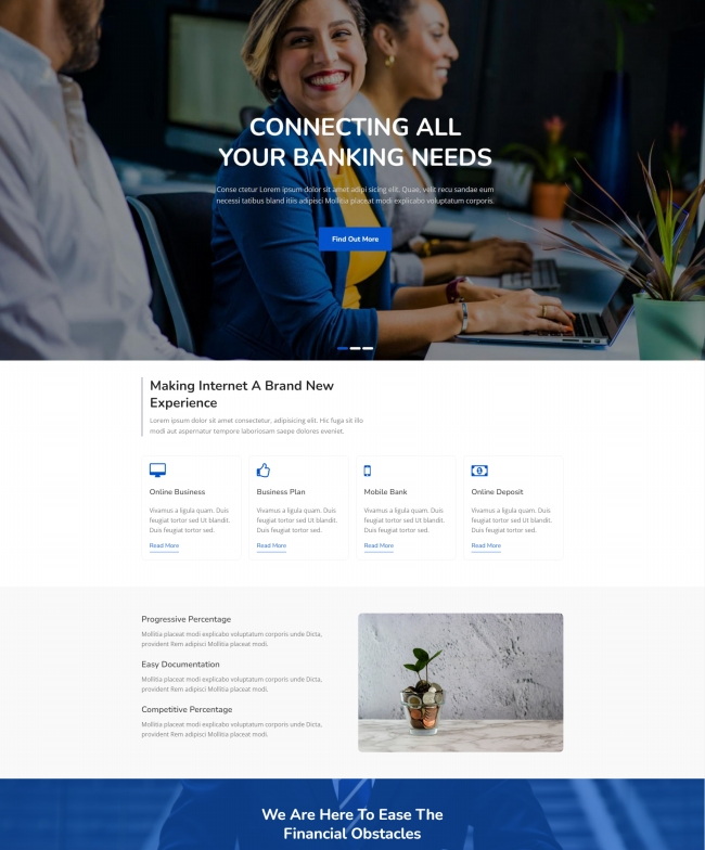 互联网金融服务公司html静态网页模板下载