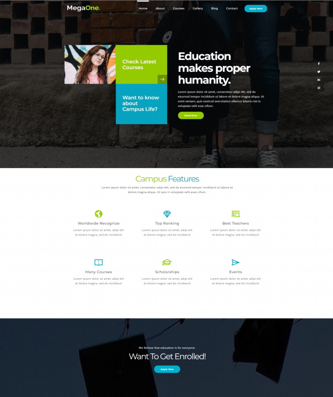 专业教育培训服务机构静态html网站模板