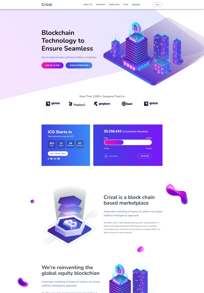 科技it软件开发服务公司通用html5模板