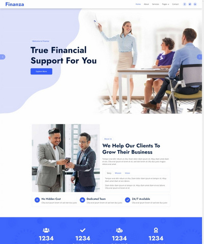 响应式财务记账报税服务公司html网站模板 响应式财务记账报税服务公司html网站模板