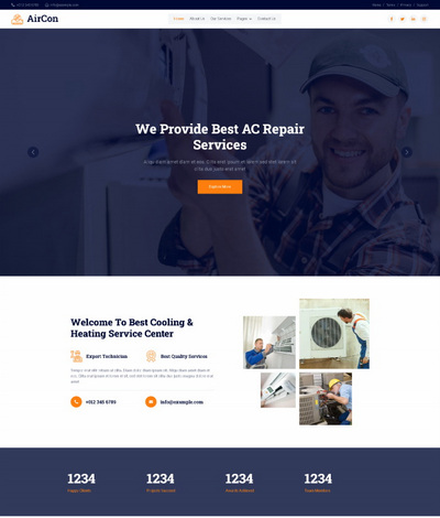 专业空调维修服务公司网站模板 专业空调维修服务公司网站模板
