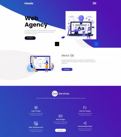 bootstrap响应式it网络软件服务公司网站模板