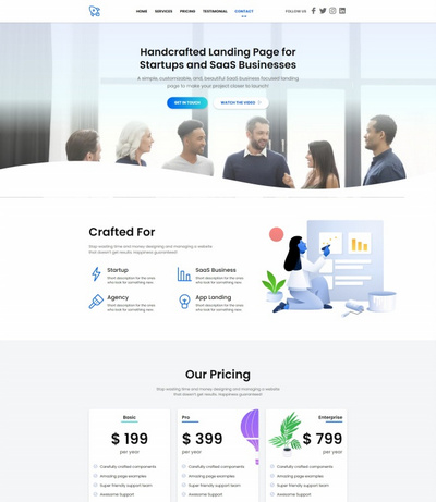 IT网络服务公司软件产品落地页html模板 IT网络服务公司软件产品落地页html模板