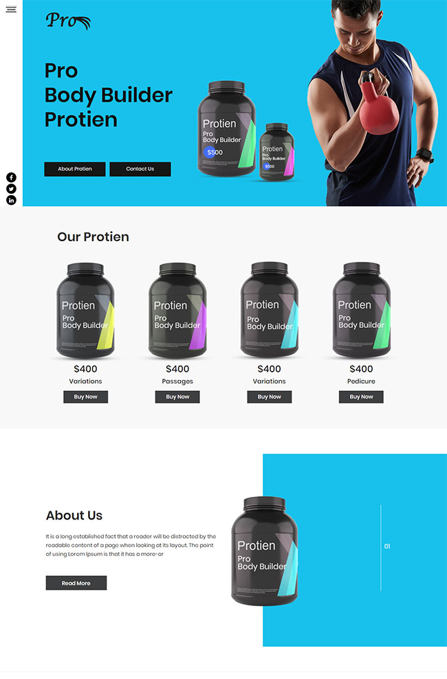 保健品推广落地页网站模板