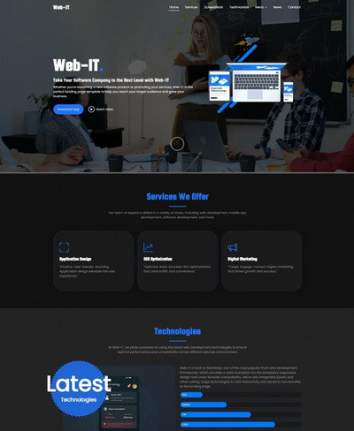 互联网开发设计服务公司静态模板