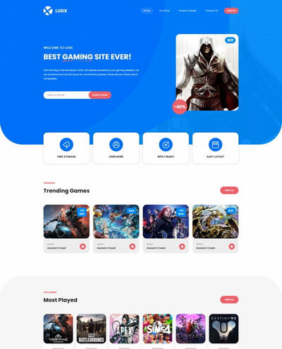 HTML5互联网游戏公司宣传网站模板