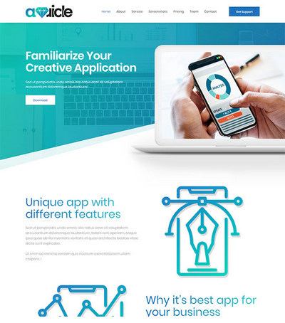 创意APP软件开发公司html静态网站模板 创意APP软件开发公司html静态网站模板