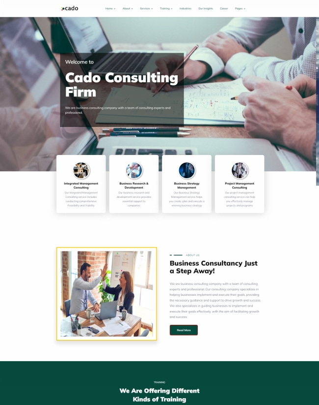 大气商务咨询公司响应式网站模板