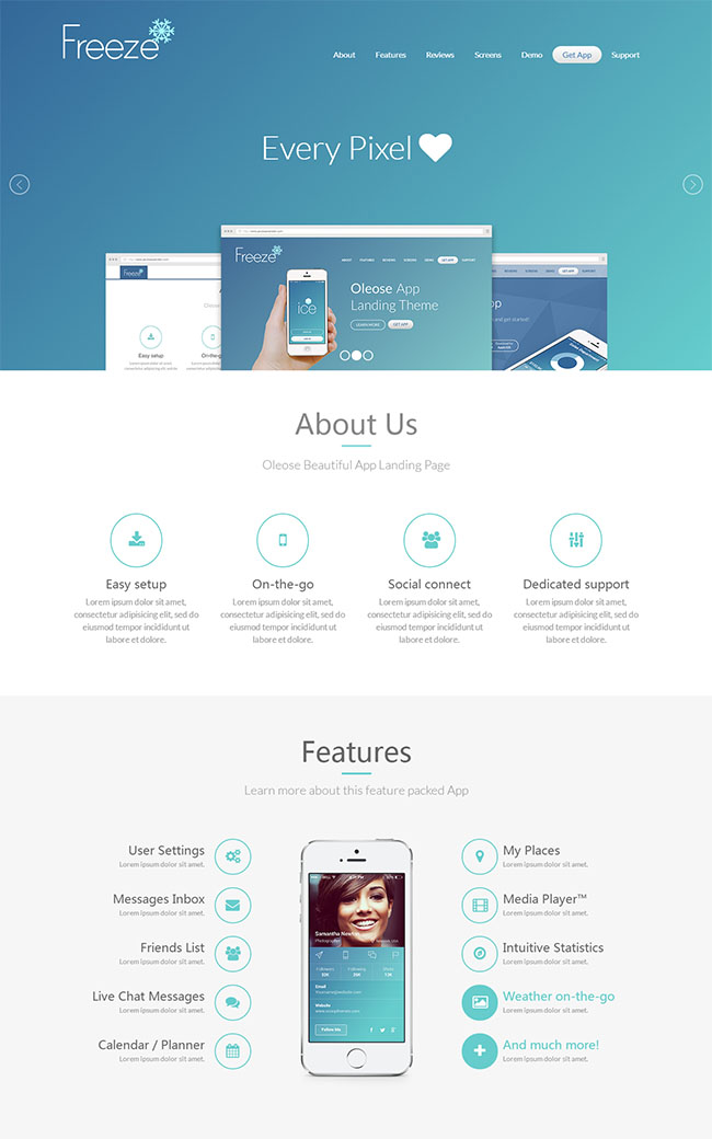 手机APP软件宣传推广营销页模板