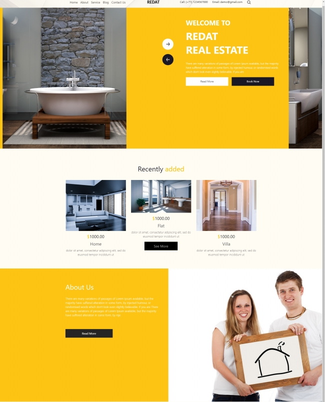 卫浴家居设计服务公司html5网页模板