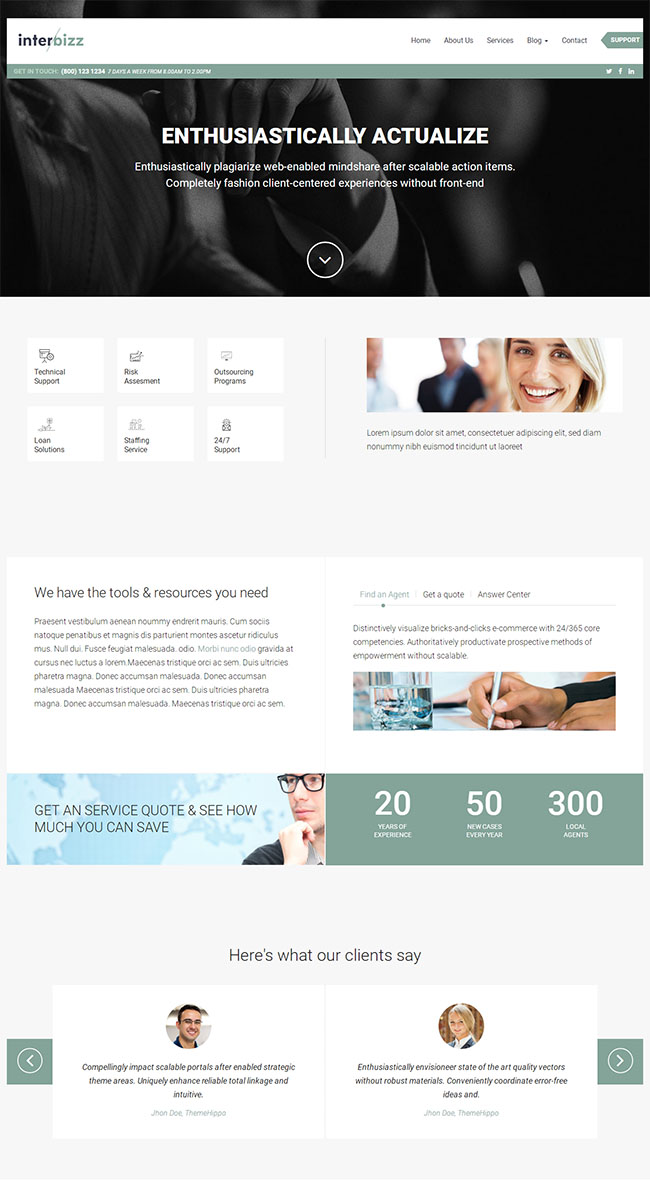 宽屏贸易公司响应式网站模板