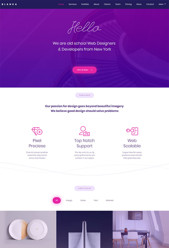 专业设计服务公司推广页模板