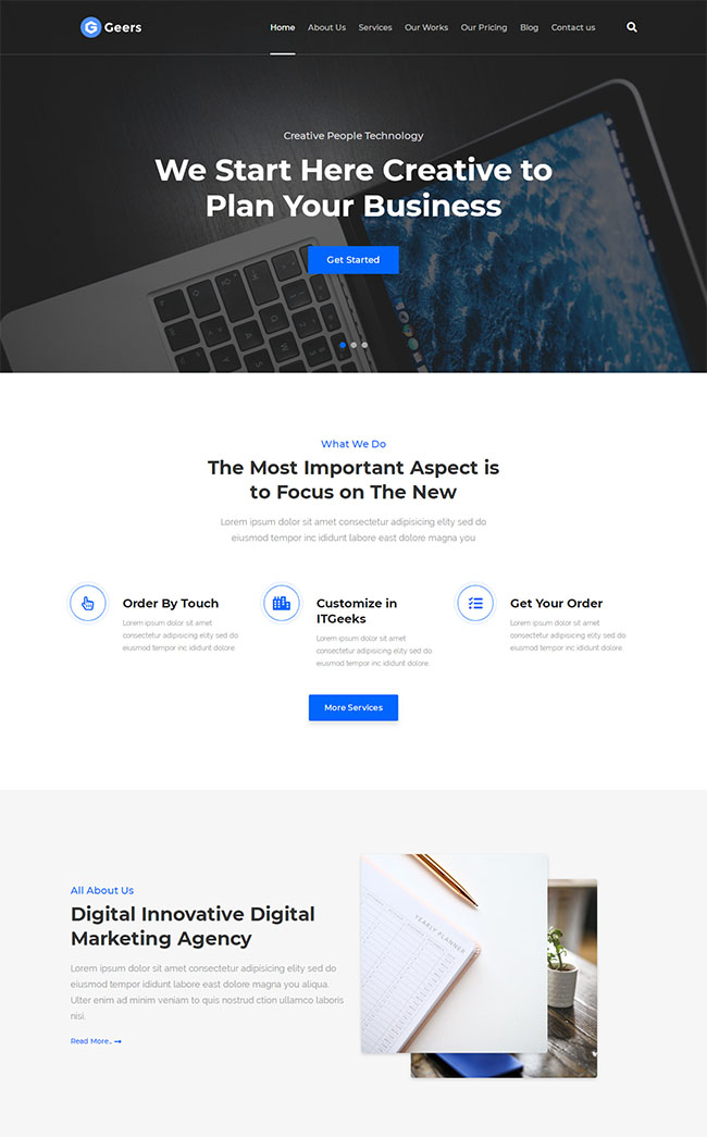 商业营销服务公司宣传页模板