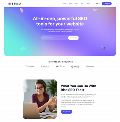 15个互联网IT科技公司展示通用html5模板