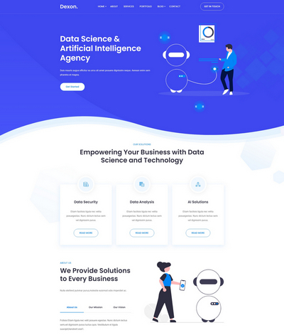 多风格大数据处理服务公司html网页模板 多风格大数据处理服务公司html网页模板