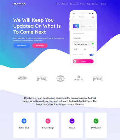 app软件宣传介绍页面html模板 app软件宣传介绍页面html模板