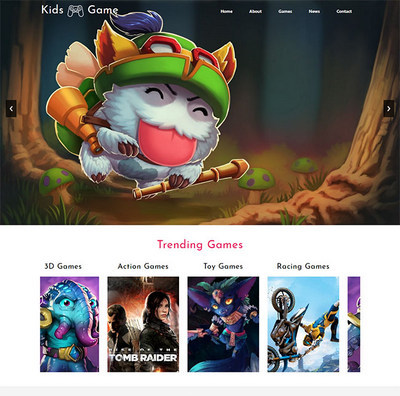 游戏开发宣传推广公司网页模板