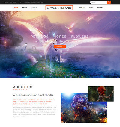 游戏开发公司游戏推广宣传页模板