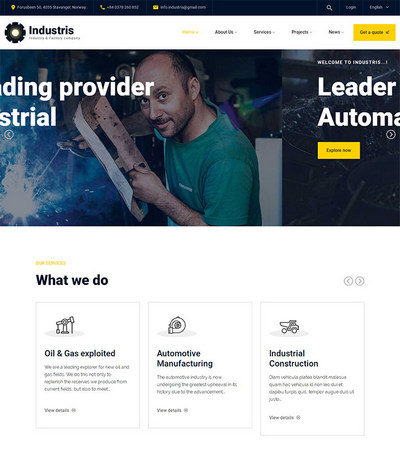 多风格机械工业制造公司网站模板