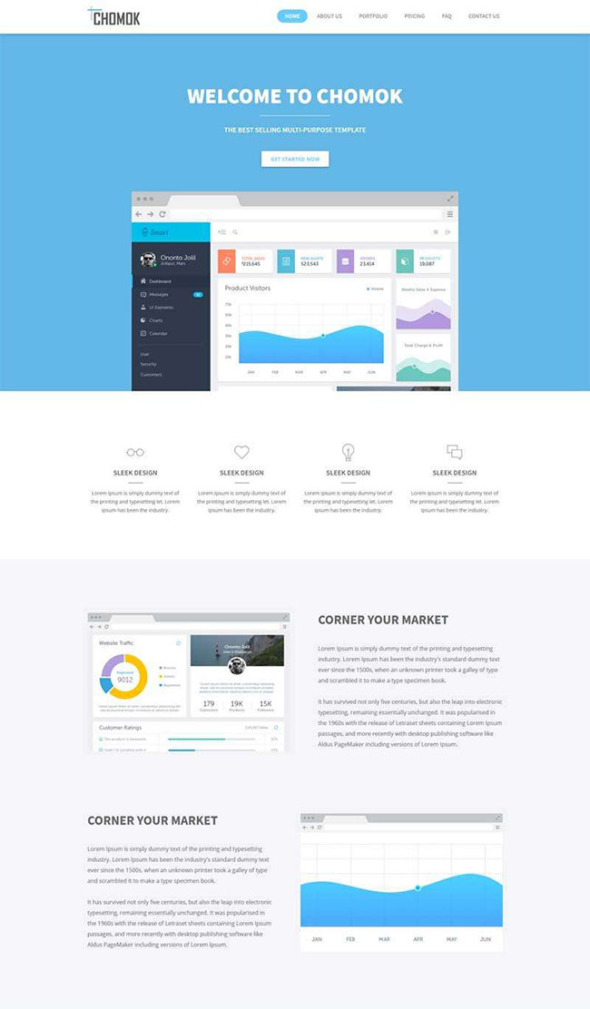 IT软件公司产品宣传页html模板