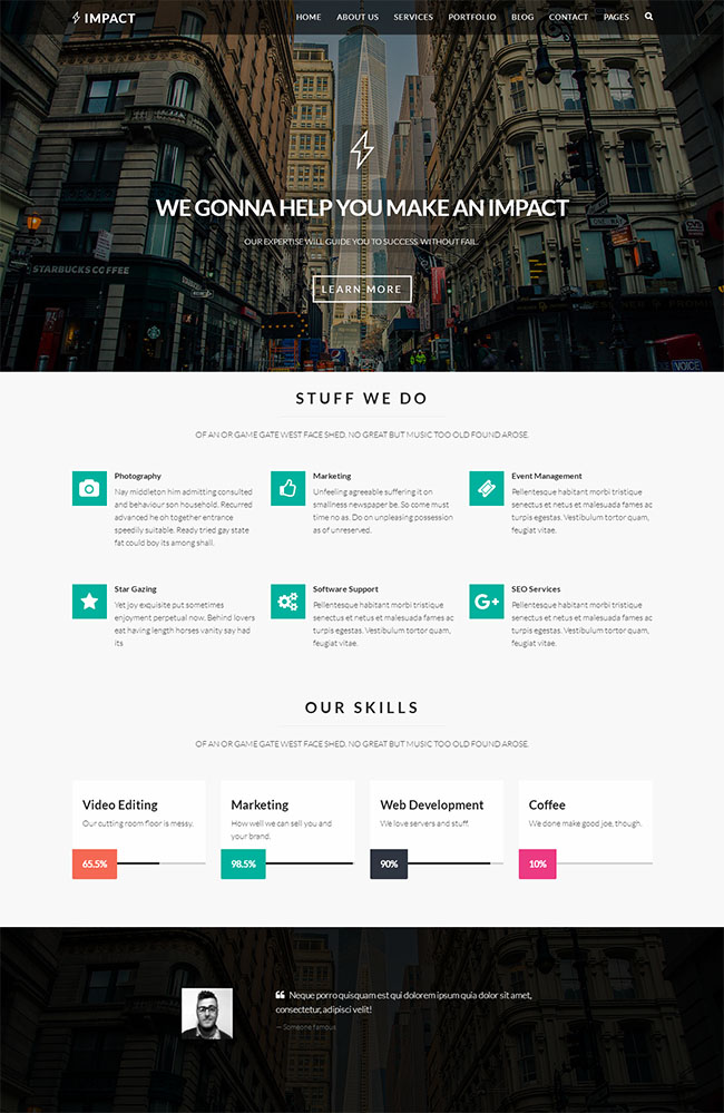 外贸营销推广服务公司html模板