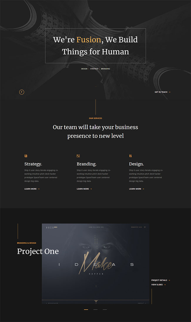 简洁VI广告设计服务公司html模板