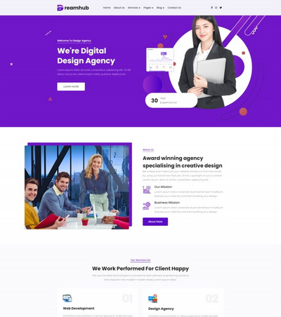 创意软件开发智能科技公司网站模板