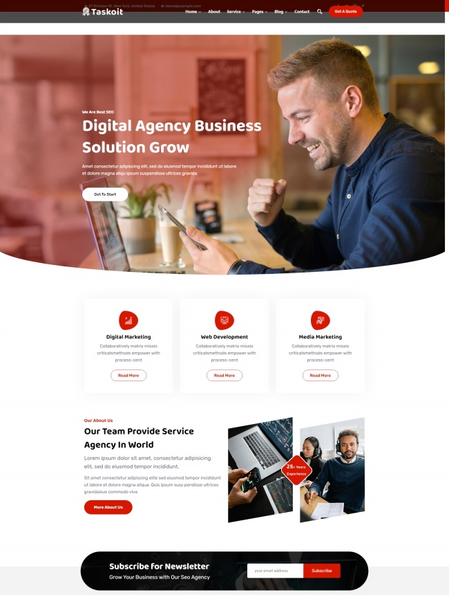 商务代理服务公司通用html5网站模板