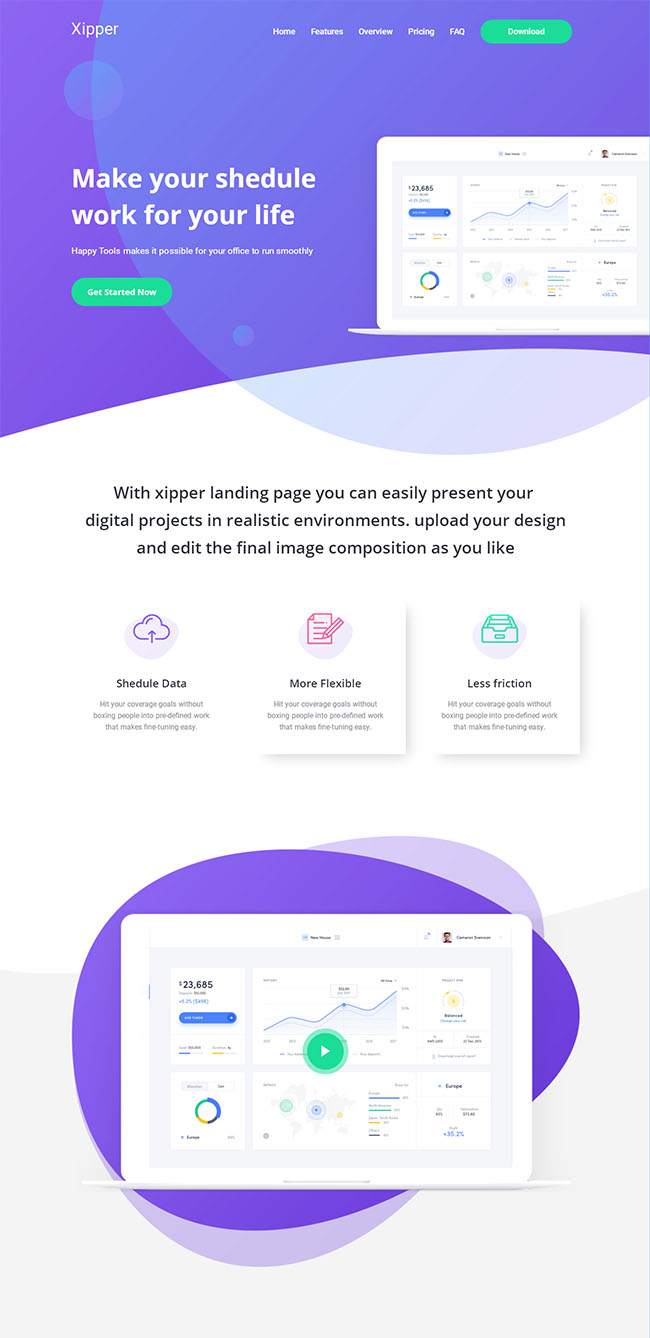 app应用软件开发宣传it公司通用模板