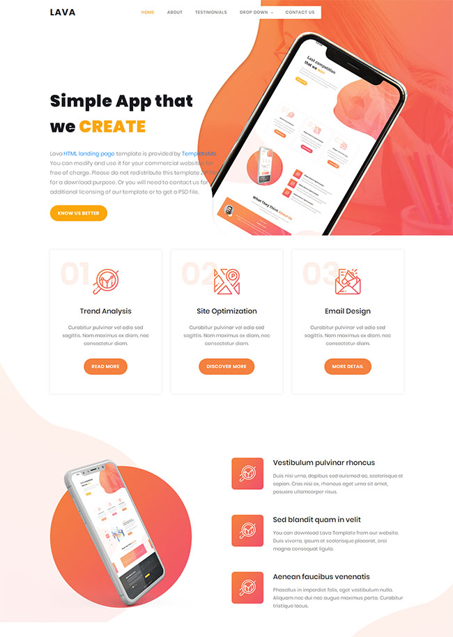手机APP软件宣传登录页模板