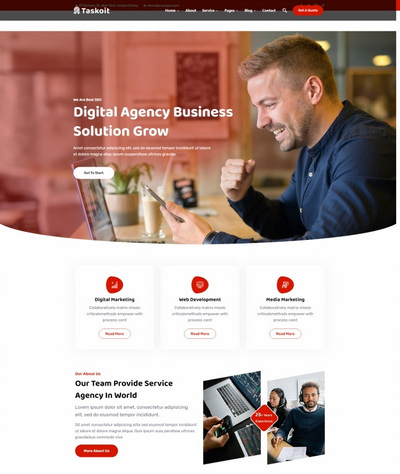 商务代理服务公司通用html5网站模板