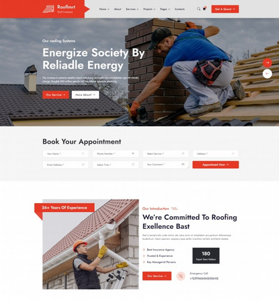 房屋专业修缮维修服务公司html模板