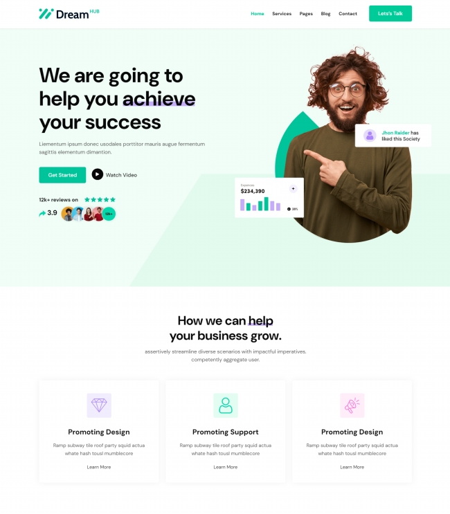 商业推广设计服务公司宣传网站模板