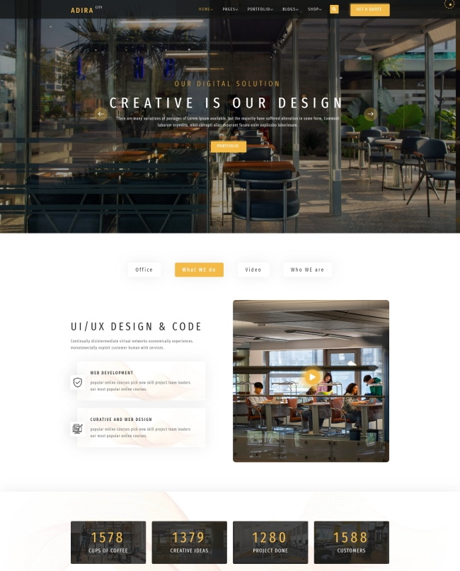 数字解决方案设计服务公司网站模板