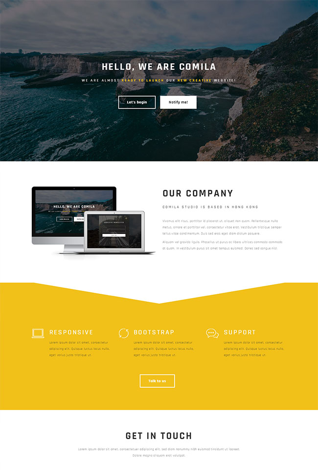 Bootstrap创意网络工作室网站模板