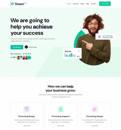 商业推广设计服务公司宣传网站模板