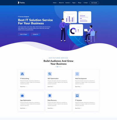IT网络科技软件开发服务公司宣传网站模板 IT网络科技软件开发服务公司宣传网站模板