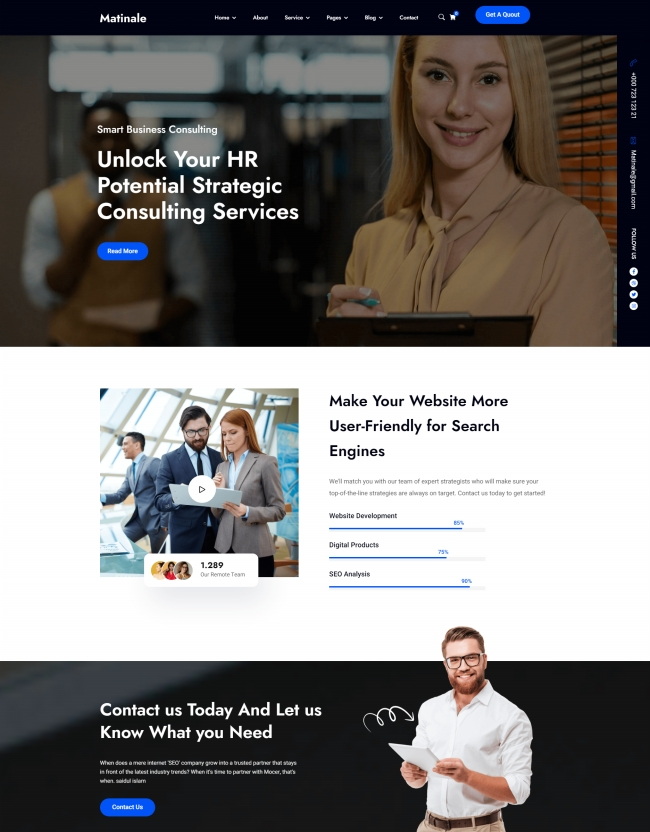 商业咨询服务公司网站模板