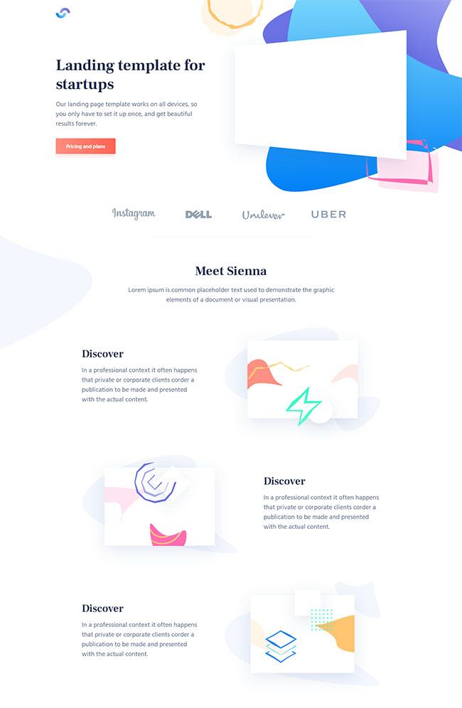 图形设计公司静态单页模板