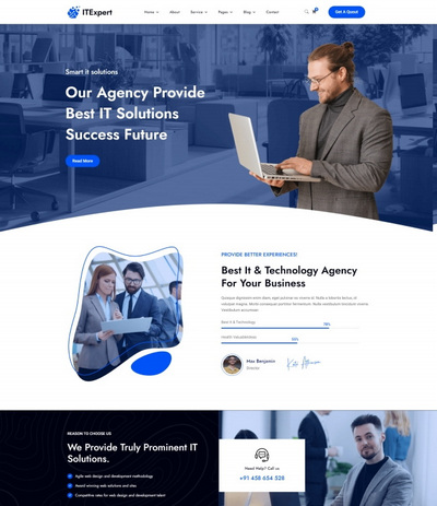 IT技术解决方案宣传推广企业模板