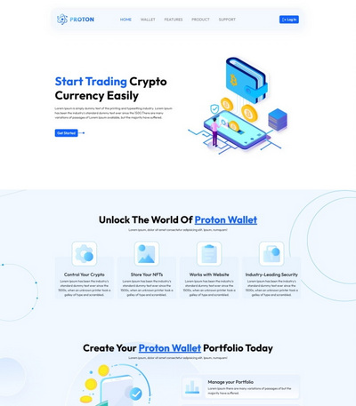 通用软件宣传推广页网站模板