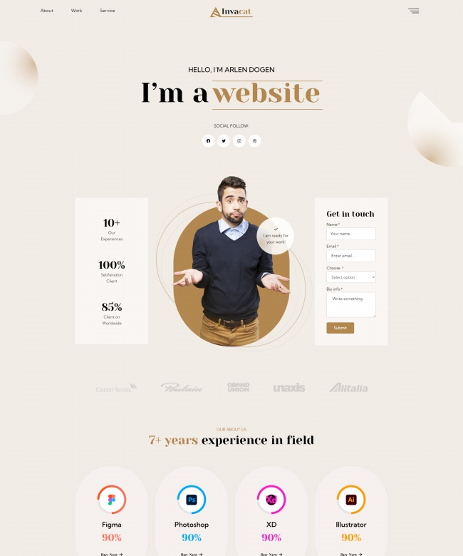 简洁互联网服务公司静态网站模板