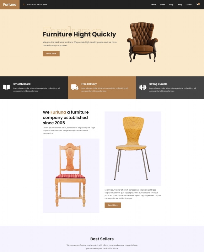 桌椅办公家居定制公司html5模板