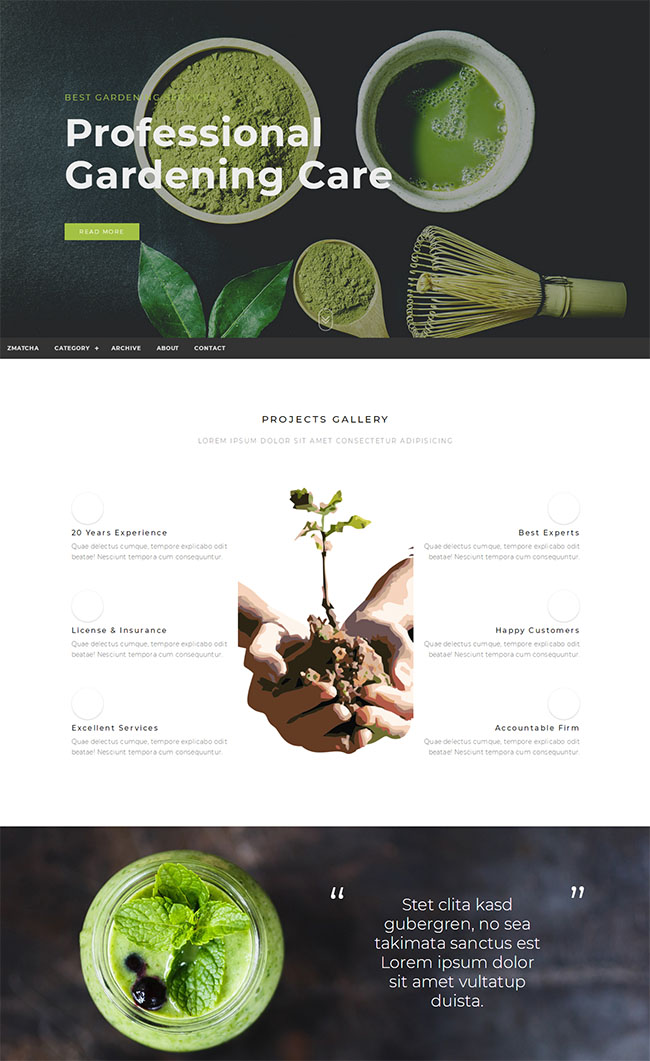 抹茶有机食品电子商城html模板