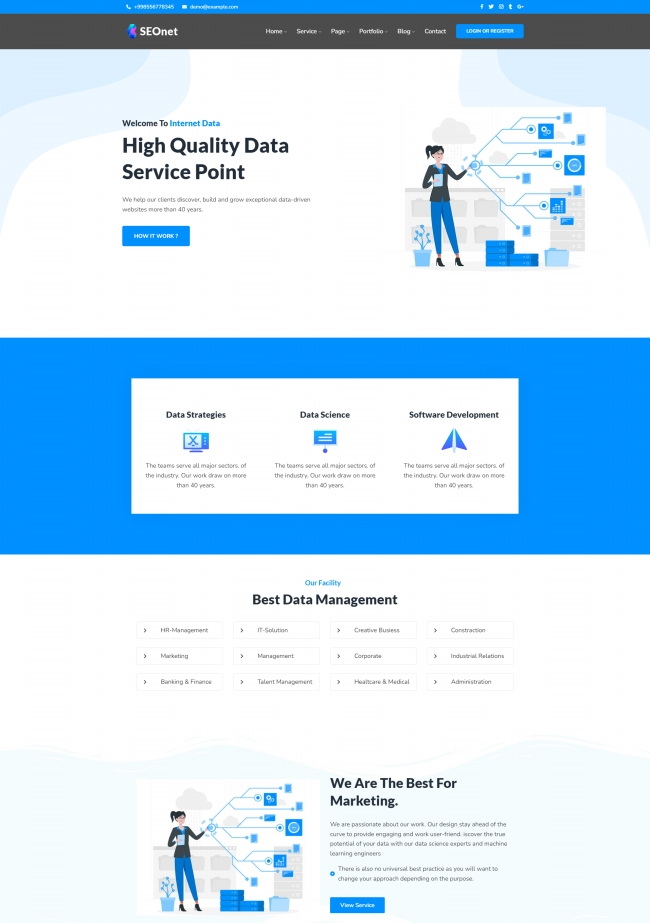 SEO网络优化互联网服务公司html模板