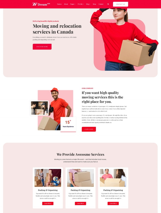 大气专业搬家服务公司响应式模板